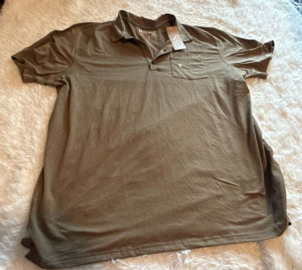 Eddie Bauer Men's Mountain Trek Short Sleeve Polo Shirt Dark Oak
